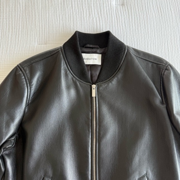 Babaton Black Leather Jacket - Picture 6 of 11